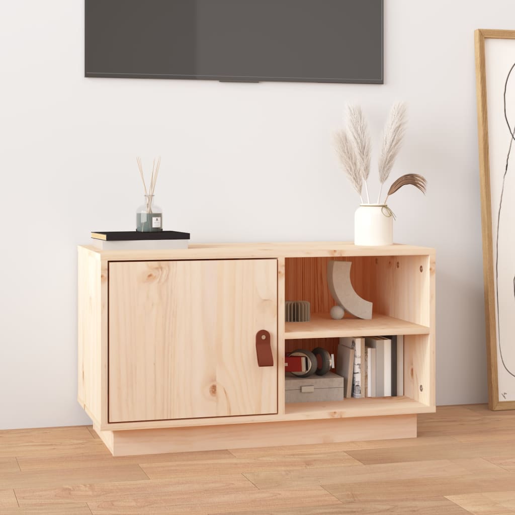 Tv-Taso 70X34X40 Cm Täysi Mänty