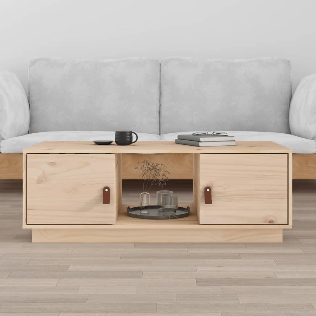 Sohvapöytä 100X50X35 Cm Täysi Mänty