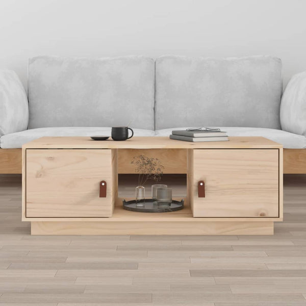 Sohvapöytä 100X50X35 Cm Täysi Mänty
