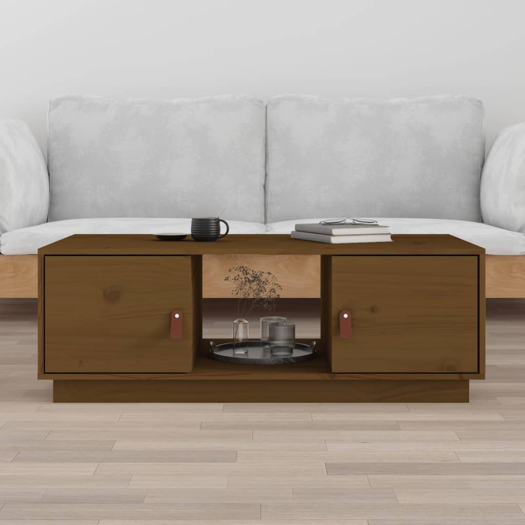 Sohvapöytä 100X50X35 Cm Täysi Mänty