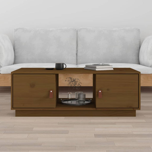 Sohvapöytä 100X50X35 Cm Täysi Mänty