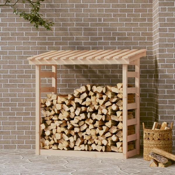 Polttopuuteline 108X64,5X78 Cm Täysi Mänty