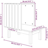 Kissankoppi 60X36X60 Cm Täysi Mänty