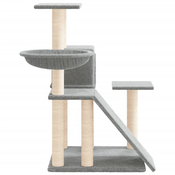 Kissan Kiipeilypuu Sisal- Raapimispylväillä Vaaleanharm. 82 Cm