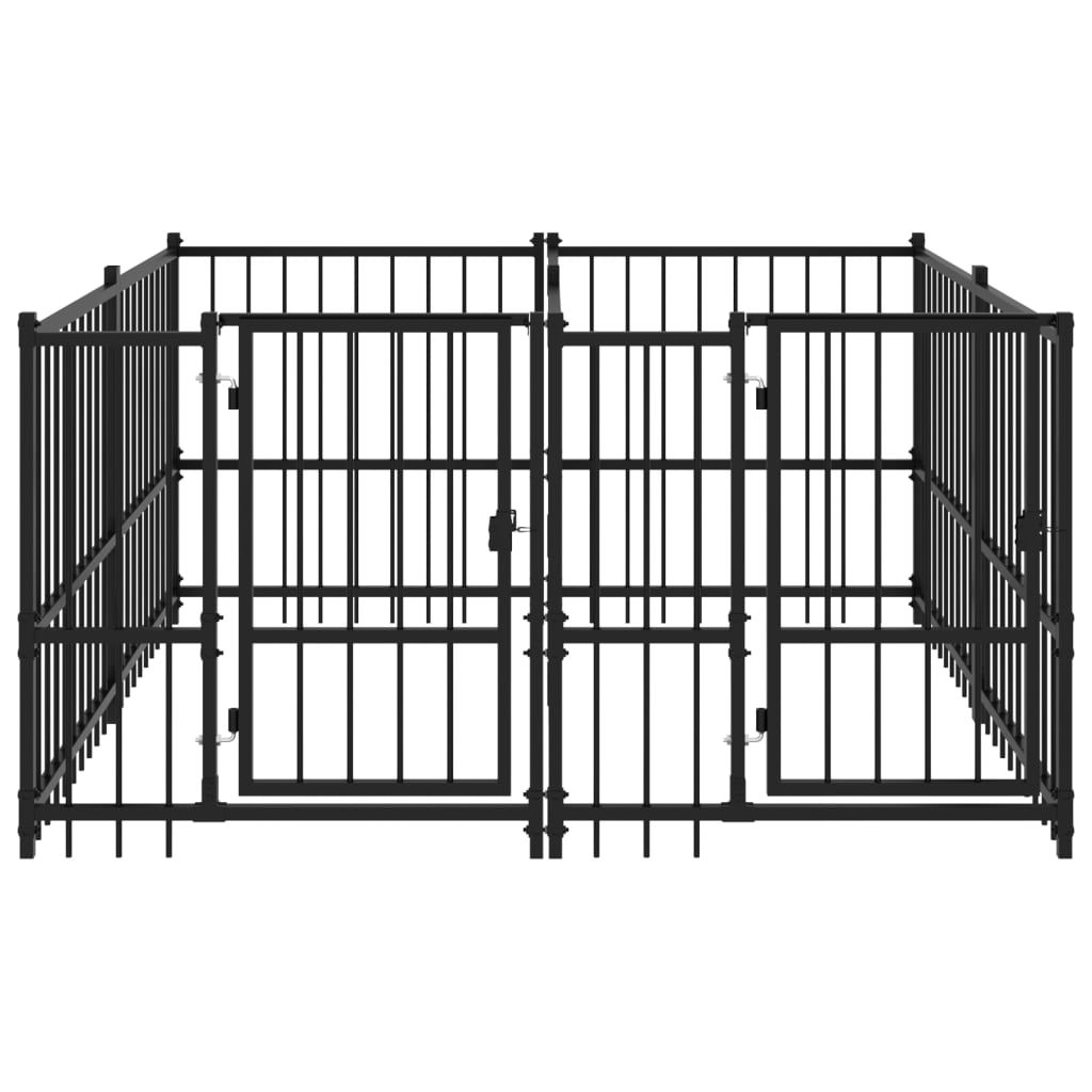 Koiran Ulkohäkki Teräs 3,75 M²