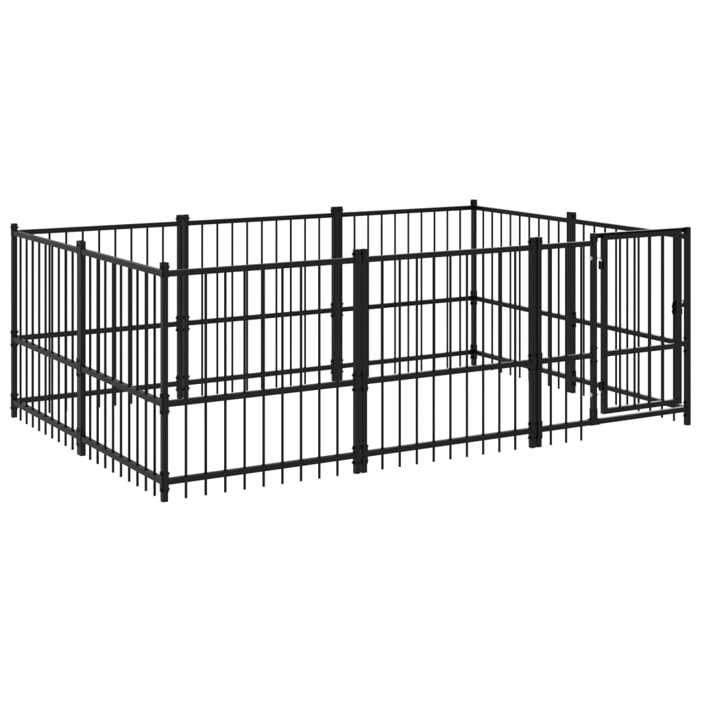Koiran Ulkohäkki Teräs 5,63 M²
