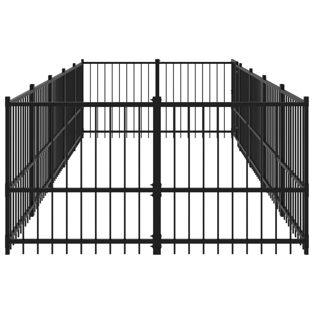 Koiran Ulkohäkki Teräs 9,38 M²