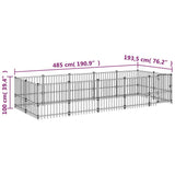 Koiran Ulkohäkki Teräs 9,38 M²