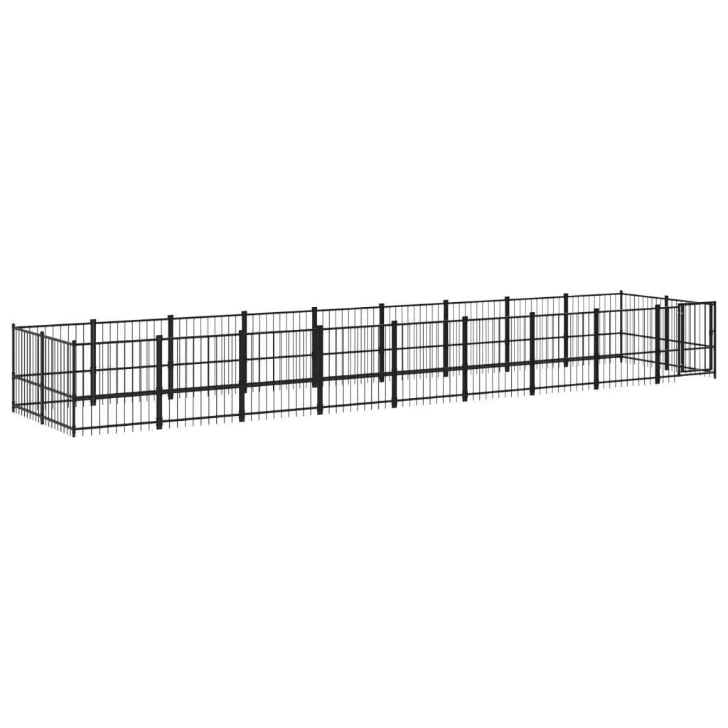 Koiran Ulkohäkki Teräs 16,89 M²