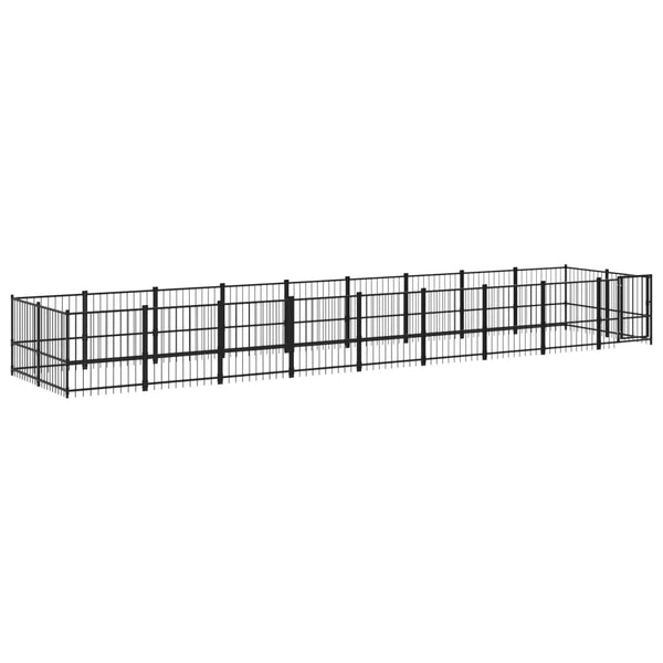 Koiran Ulkohäkki Teräs 16,89 M²