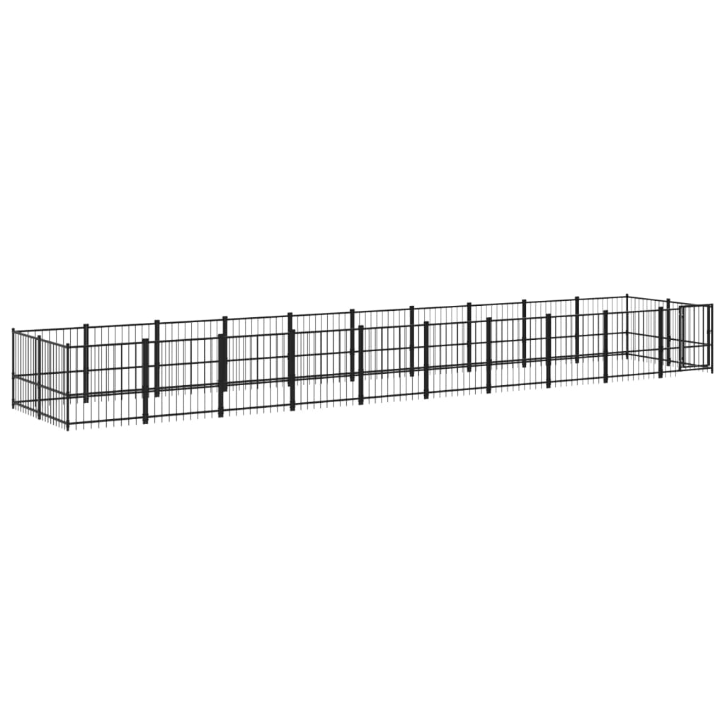 Koiran Ulkohäkki Teräs 18,77 M²