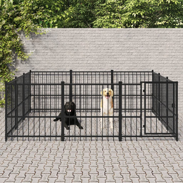 Koiran Ulkohäkki Teräs 8,47 M²
