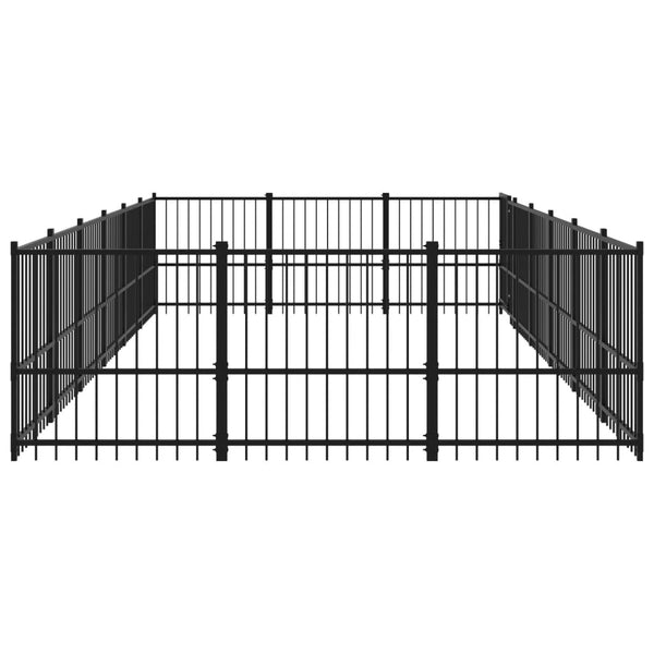 Koiran Ulkohäkki Teräs 16,94 M²