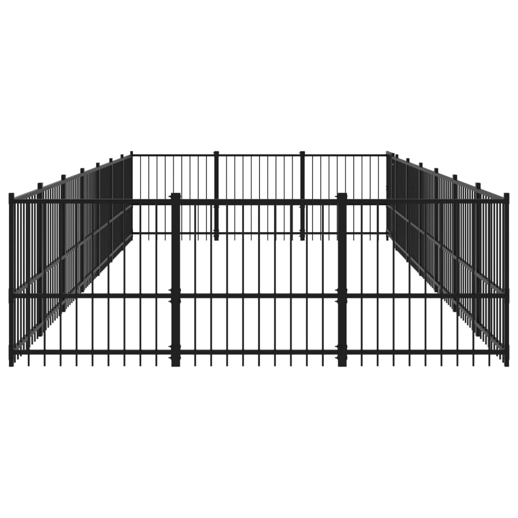 Koiran Ulkohäkki Teräs 19,76 M²