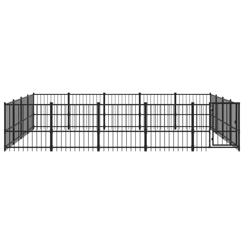 Koiran Ulkohäkki Teräs 18,82 M²