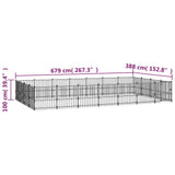 Koiran Ulkohäkki Teräs 26,35 M²