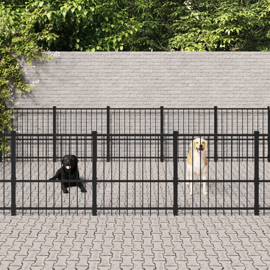 Koiran Ulkohäkki Teräs 37,64 M²
