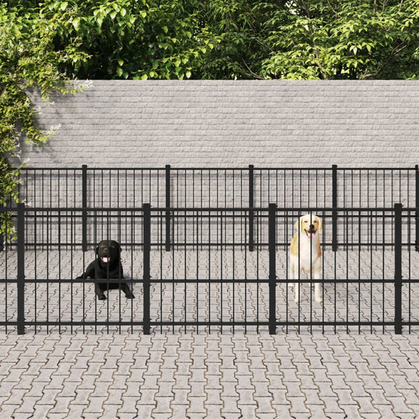 Koiran Ulkohäkki Teräs 37,64 M²