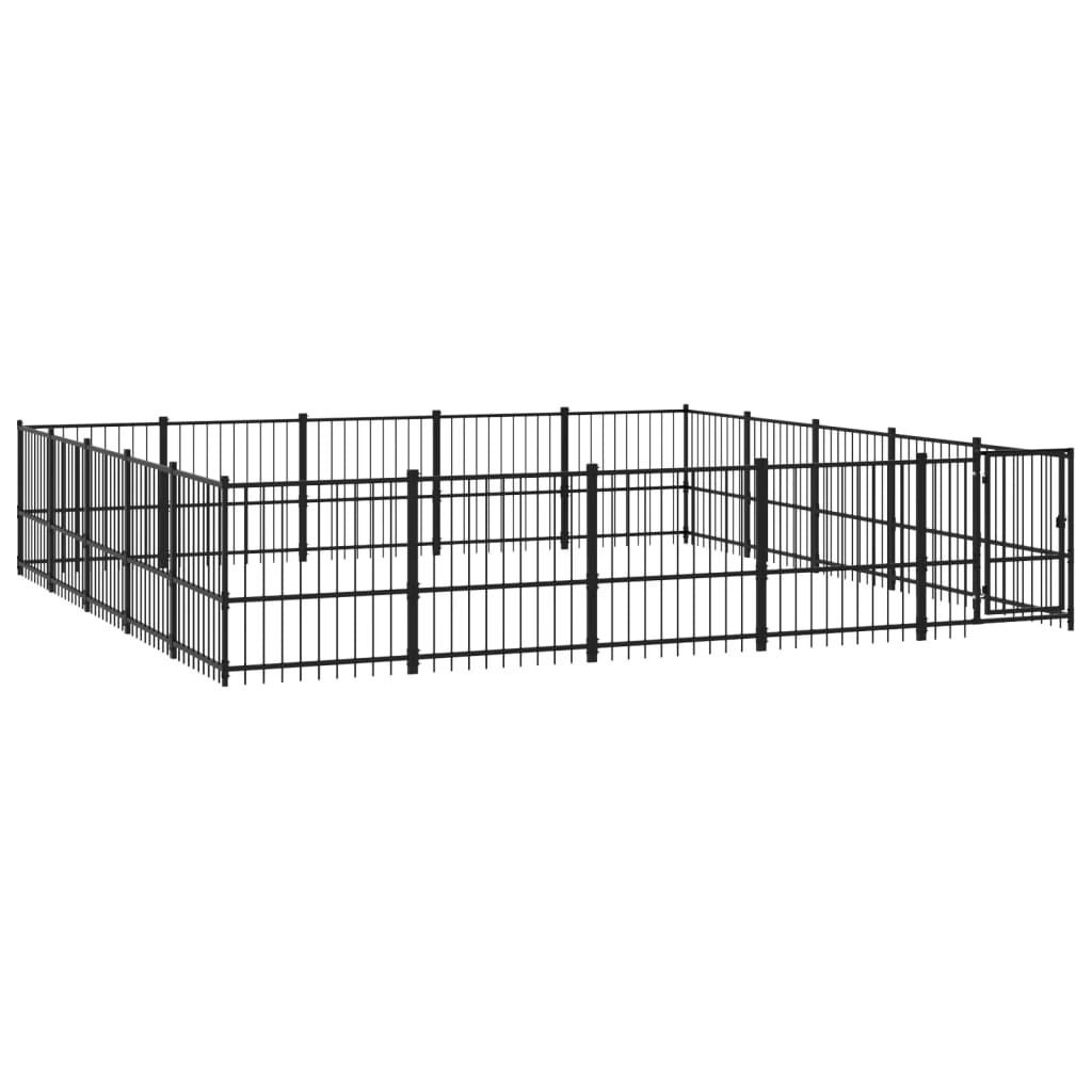 Koiran Ulkohäkki Teräs 23,52 M²