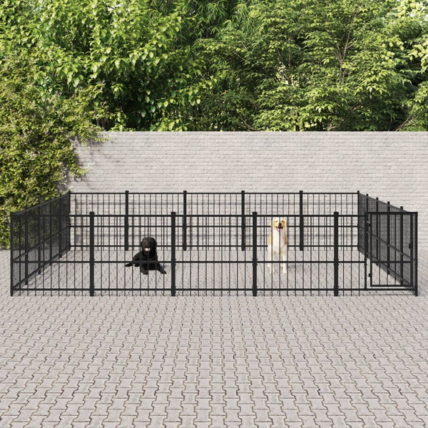 Koiran Ulkohäkki Teräs 23,52 M²