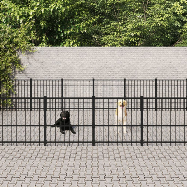 Koiran Ulkohäkki Teräs 37,64 M²