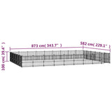 Koiran Ulkohäkki Teräs 50,81 M²