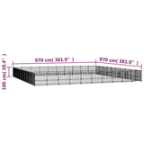Koiran Ulkohäkki Teräs 94,09 M²