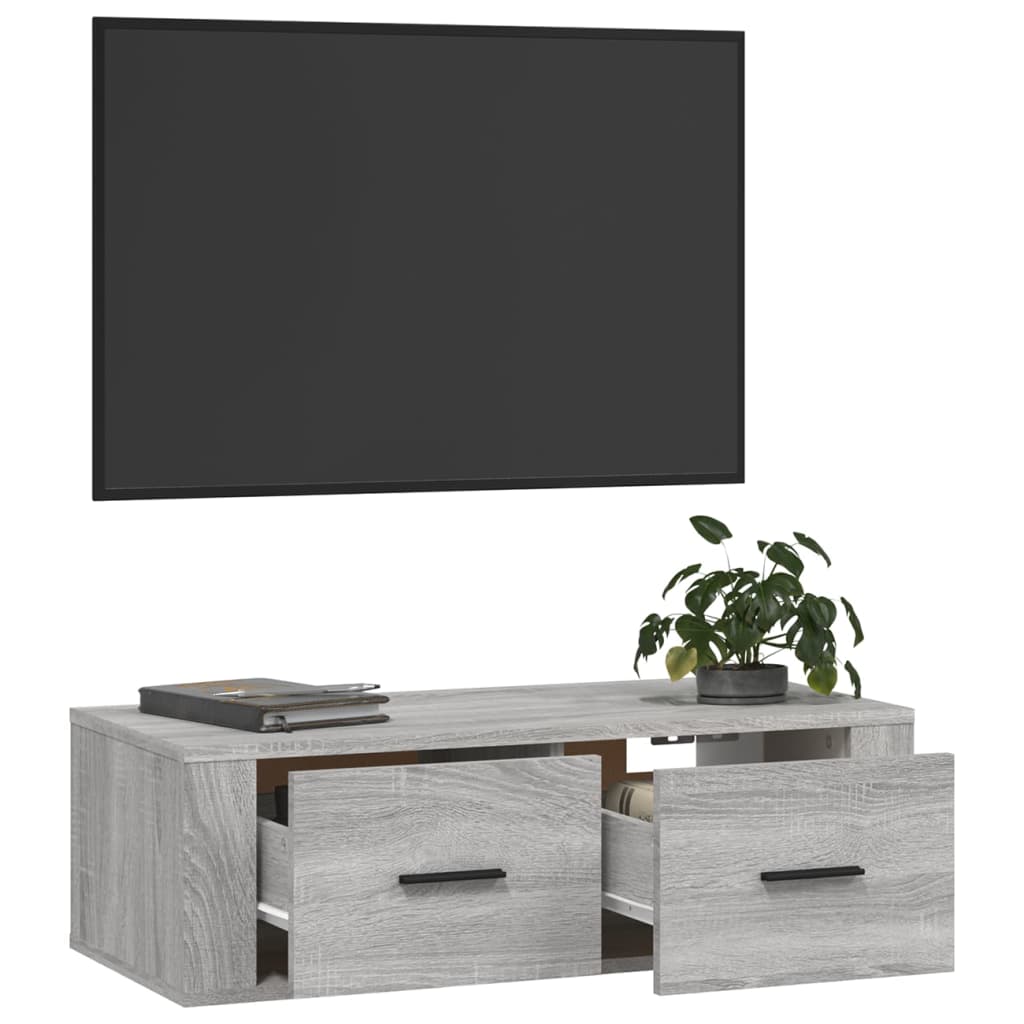Seinä Tv-Taso 80X36X25 Cm Tekninen Puu