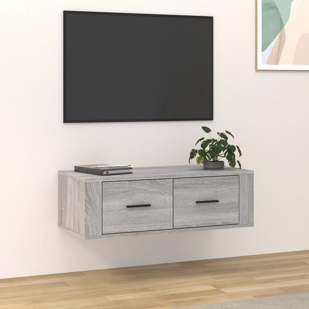 Seinä Tv-Taso 80X36X25 Cm Tekninen Puu