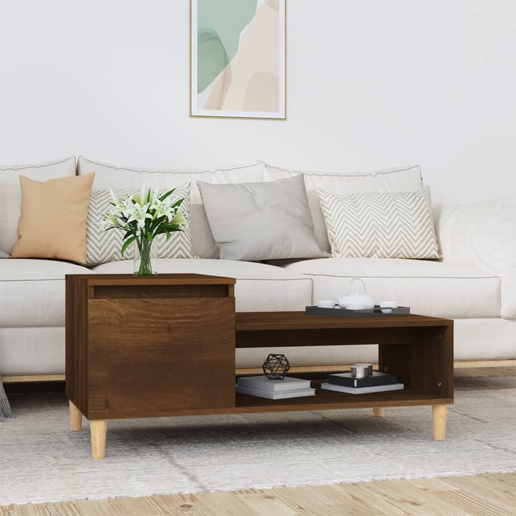 Sohvapöytä Sonoma-Tammi 100X50X45 Cm Tekninen Puu