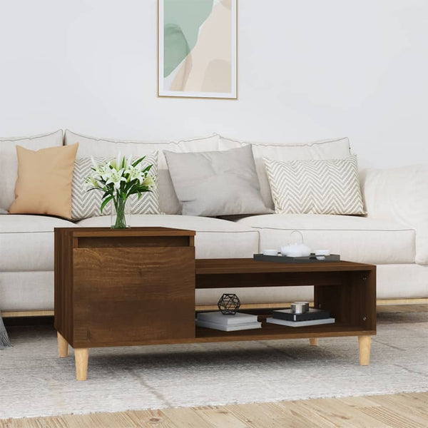 Sohvapöytä Sonoma-Tammi 100X50X45 Cm Tekninen Puu