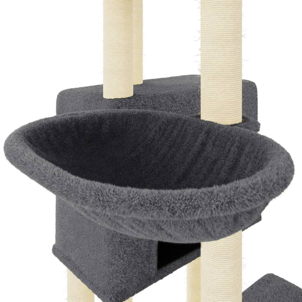Kissan Kiipeilypuu Sisal- Raapimispylväillä 122 Cm