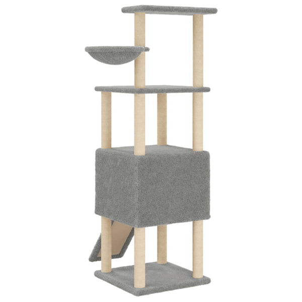 Kissan Kiipeilypuu Sisal- Raapimispylväillä Vaaleanharm. 153 Cm