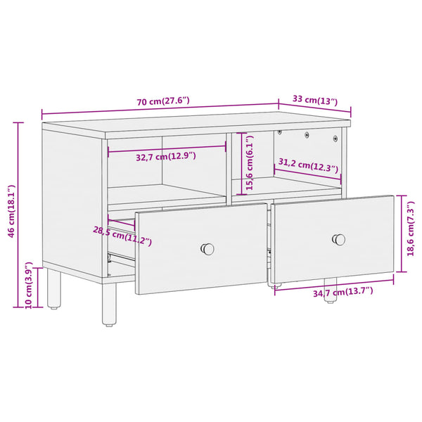Tv-Taso 70X33X46 Cm