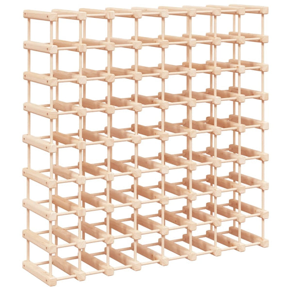 Viinipulloteline 72 Pullolle 90,5X23X90,5 Cm Täysi Mänty