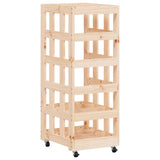 Klapiteline Pyörillä 40X49X110 Cm Täysi Mänty