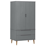 Vaatekaappi Molde 90X55X175 Cm Täysi Mänty