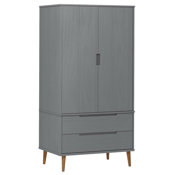 Vaatekaappi Molde 90X55X175 Cm Täysi Mänty