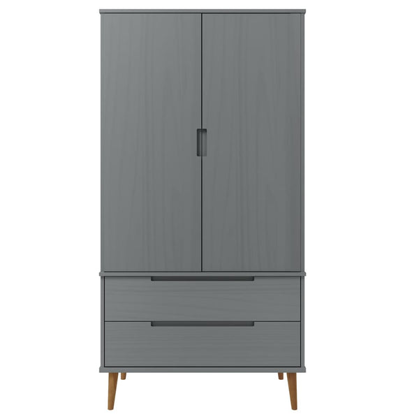 Vaatekaappi Molde 90X55X175 Cm Täysi Mänty