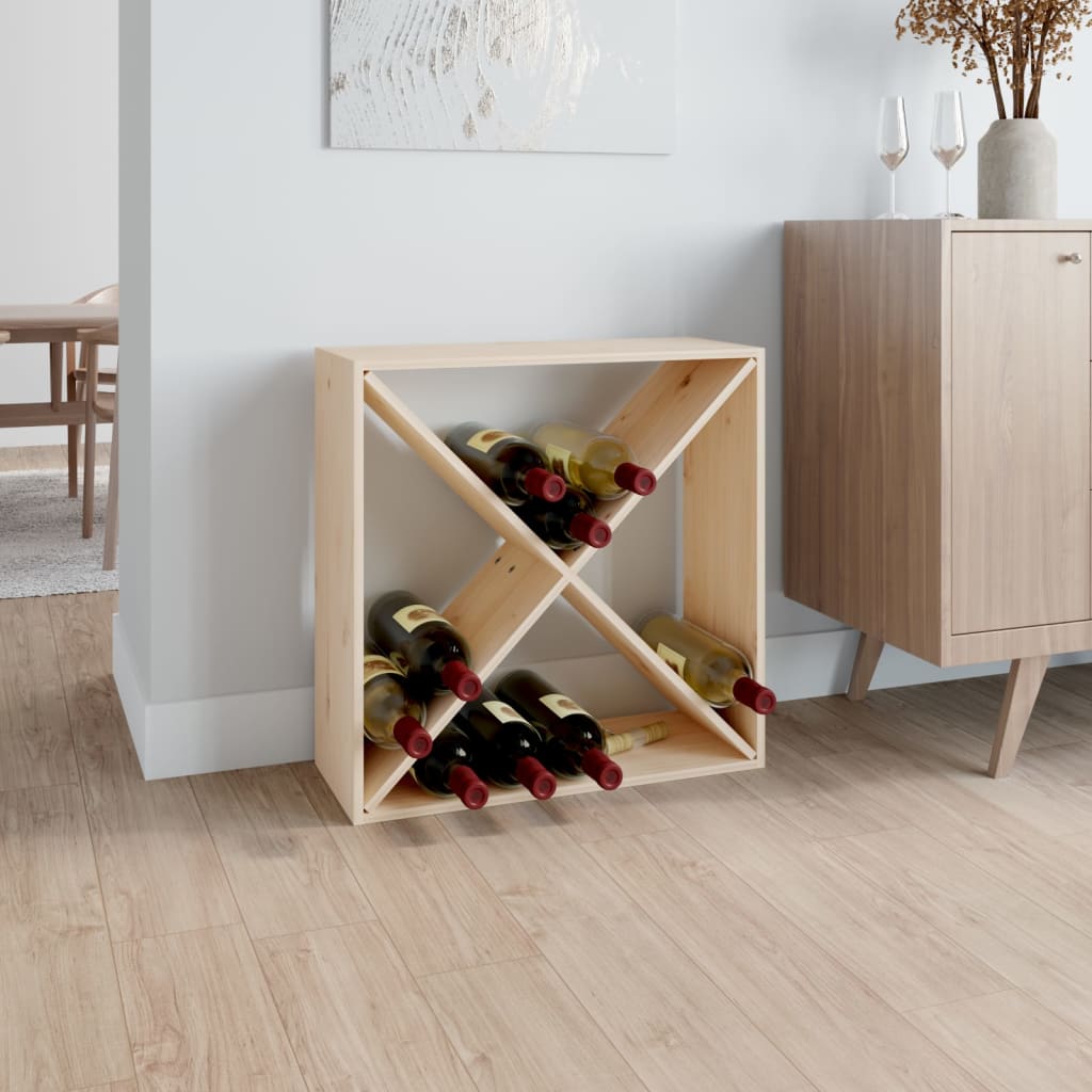 Viinikaappi 62X25X62 Cm Täysi Mänty