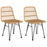 Puutarhatuolit 2 Kpl 48X62X84 Cm Pe Rottinki