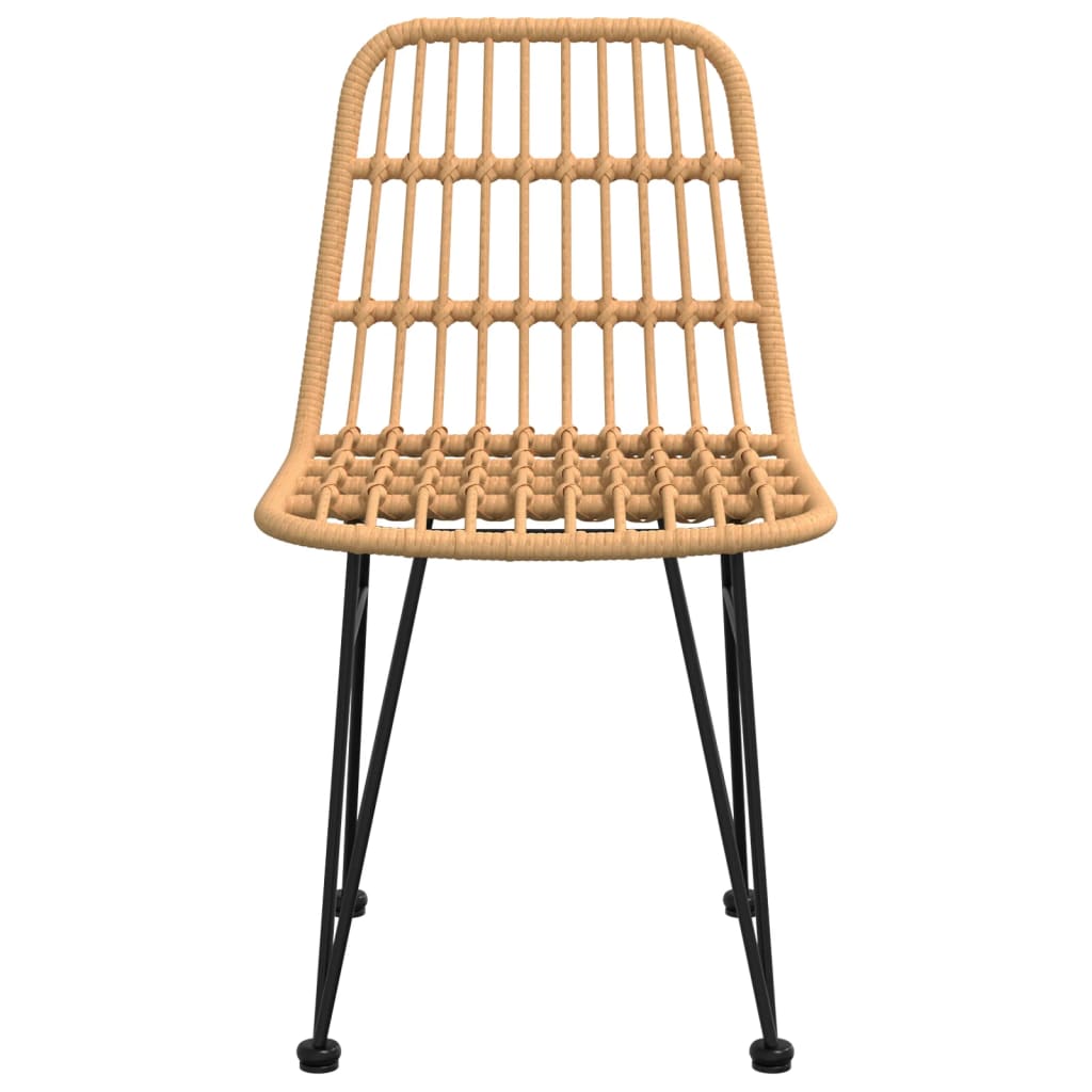 Puutarhatuolit 2 Kpl 48X62X84 Cm Pe Rottinki
