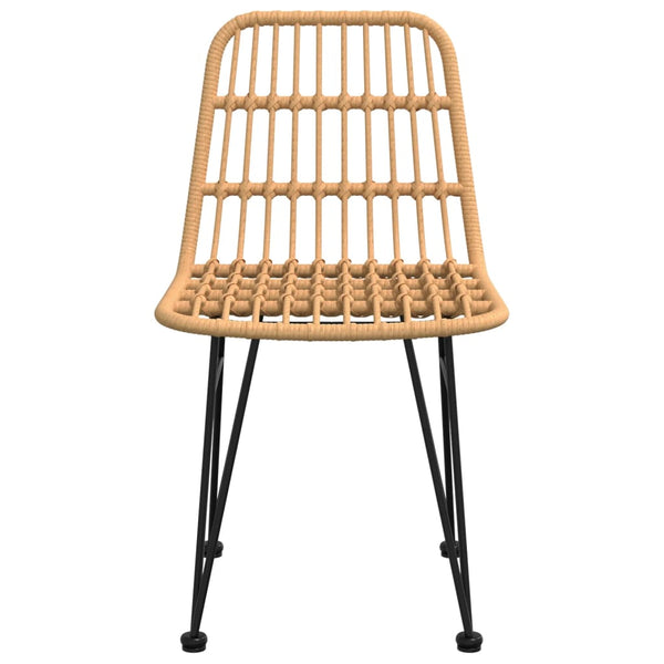 Puutarhatuolit 2 Kpl 48X62X84 Cm Pe Rottinki