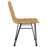 Puutarhatuolit 2 Kpl 48X62X84 Cm Pe Rottinki