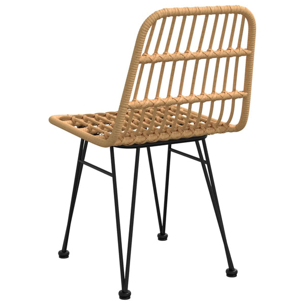 Puutarhatuolit 2 Kpl 48X62X84 Cm Pe Rottinki