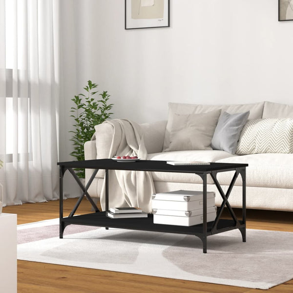 Sohvapöytä 100X50X45 Cm Tekninen Puu Ja Rauta