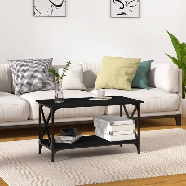 Sohvapöytä 100X50X45 Cm Tekninen Puu Ja Rauta