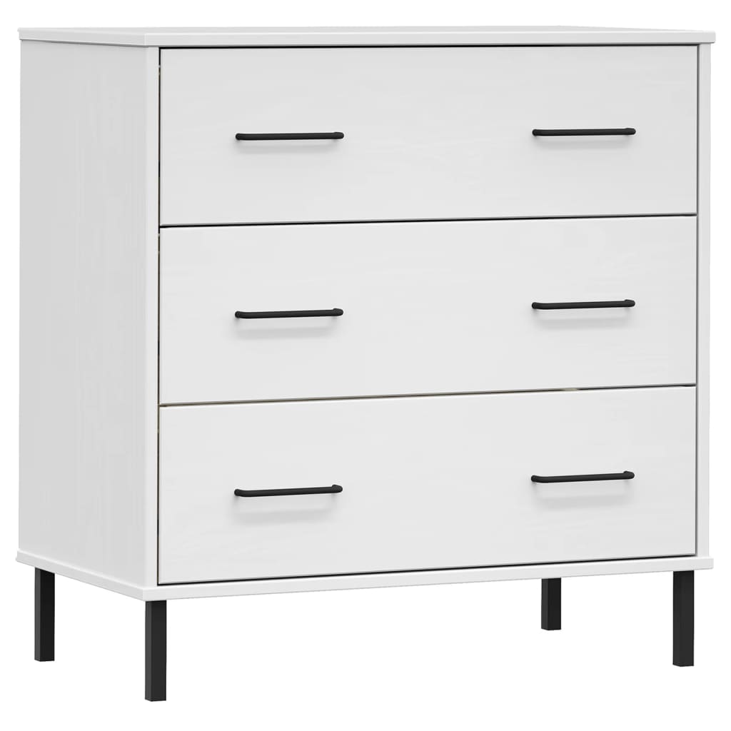 Senkki 3 Laatikolla 77X40X79,5 Cm Täyspuu Oslo