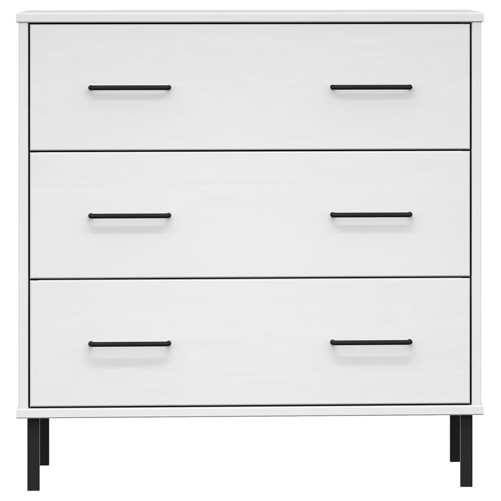 Senkki 3 Laatikolla 77X40X79,5 Cm Täyspuu Oslo