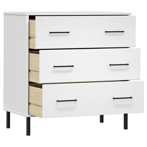 Senkki 3 Laatikolla 77X40X79,5 Cm Täyspuu Oslo